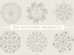 Świąteczne mandale - 20 uroczych kolorowanek