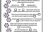 Karty pracy- Klasa 7. Chemia - Regulamin i piktogramy
