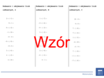 Dodawanie i odejmowanie liczb całkowitych | matematyka | 26 kolumn