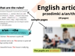 Articles, przedimki a/an/the/- teoria z przykładami, E8, LO, matura