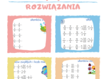 Dodawanie ułamków zwykłych o tym samym mianowniku / KARTY PRACY kl.4 – kl.5 PDF + ROZWIĄZANIA