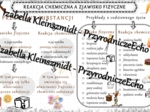 Sketchnotka - notatka „Reakcja chemiczna a zjawisko fizyczne” wykonana w power point do edycji. Chemia 7; „Substancje”