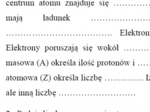 Jądro atomowe-karta pracy