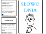 Karty SŁOWO DNIA