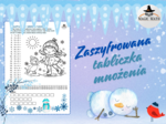 ZASZYFROWANA TABLICZKA MNOŻENIA - Bezpieczne ferie zimowe