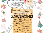 MATEMATYCZNY KALENDARZ ADWENTOWY