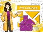 Klasa 8. Fizyka. Prąd elektryczny. Symbole i jednostki. Układanka. Tangram. Puzzle. Karta pracy.