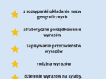 Rozsypanka - ćwiczenia dla klas 1-3 - j. polski