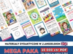 MEGA PAKIET edukacyjny zawierający PONAD 10 000 materiałów w j. angielskim