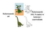 Kolorowanki xxl i a4 dinozaur - brachiozaur