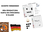 Gra w statki - język niemiecki (plan lekcji, dni tygodnia)
