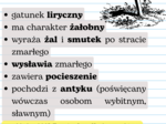 Tren - karta informacyjna o gatunku WKLEJKA NOTATKA