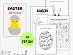 EASTER ACTIVITY BOOK, EASTER, COLORING, EXERCISES, CREATIVE, SPRING