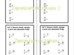 Skracanie i rozszerzanie ułamków zwykłych - kartkówka (klasa 4-5).