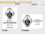 Narodowe Czytanie 2025 („Poezje” J. Kochanowskiego) – plakat/grafiki
