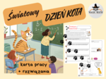 ŚWIATOWY DZIEŃ KOTA - karta pracy + rozwiązania