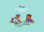 Bingo - zadania przed egzaminem ( 8 klasa )