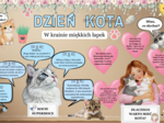 Wyjątkowa gazetka na dzień kota| W zestawie 2 plakaty 4 x A4| Kolorowa dekoracja klasy lub korytarza