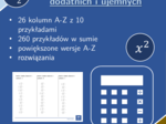 Kwadrat ułamków dodatnich i ujemnych | matematyka | 26 kolumn
