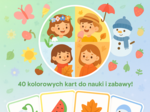 Pory roku – zestaw 40 kart obrazkowych