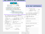 Past Simple vs. Past Continuous - karta pracy - ćwiczenia - porównanie - czasy przeszłe - gramatyka - E8 - matura