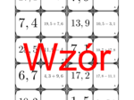 Domino - Dodawanie i odejmowanie liczb dziesiętnych | matematyka