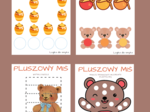 Pluszowy miś - kreatywne karty pracy