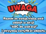 "ABC DO WAKACJI" KREATYWNY PROJEKT KLASOWY