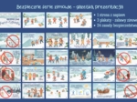 Bezpieczne ferie zimowe - prezentacja, gazetka
