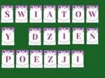 DZIEŃ POEZJI – girlanda – napis – gazetka – wersja 3