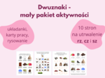 Dwuznaki rz, cz i sz - pakiet aktywności