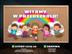 WITAJMY W PRZEDSZKOLU! - GAZETKA ŚCIENNA, DEKORACJA NA ŚCIANĘ