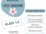 WIOSENNE STACJE ZADANIOWE dla klas 1-3