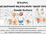 W kuchni, kucharz, jak zachować się przy stole