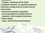 Światowy Dzień Osób z Zespołem Downa; Dzień kolorowej Skarpetki - gazetka