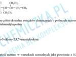 Węglowodory nasycone - alkany, kartkówka gr. A i B, karty pracy z odpowiedziami i schematem oceny