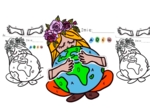 Dzień Ziemi - karta pracy, ćwiczenie, kolorowanka