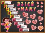 Gazetka „DZIEŃ MAMY – SUPERMAMA" - zestaw materiałów - duża ilustracja