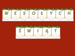 WESOŁYCH ŚWIĄT – Boże Narodzenie – GIRLANDA – biblioteka – świetlica – przedszkole – gazetka – wersja 3