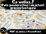 Kreatywne matematyczne karty: Co wolisz..? - pole powierzchni i objętość graniastosłupów (prostopadłościany, sześciany, graniastosłupy proste)