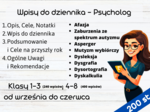 Wpisy do dziennika - psycholog
