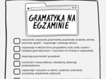 Egzamin ósmoklasisty - check listy