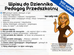Wpisy do Dziennika Pedagog Przedszkolny