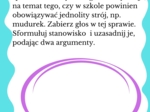 Egzamin ósmoklasisty 2025 z języka polskiego - zestaw do ćwiczeń argumentacyjnych! Do wydruku lub prezentacja PDF
