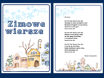 ZIMOWE WIERSZE – zima - biblioteka – świetlica – WIERSZE – GAZETKA – wersja 2
