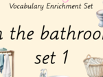 Zestaw kart obrazkowych: IN THE BATHROOM SET 1
