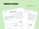 Działania na liczbach, klasy 6 -8