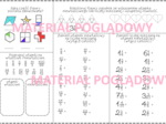 Powtórzenie wiadomości (karta pracy) - ułamki zwykłe klasa 4