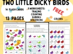 2 Llittle dicky birds... Rymowanka dziecięca Zadania do piosenek UTRWALENIE KOLORÓW
