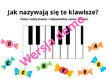 Muzyka. Jak nazywają się klawisze pianina?